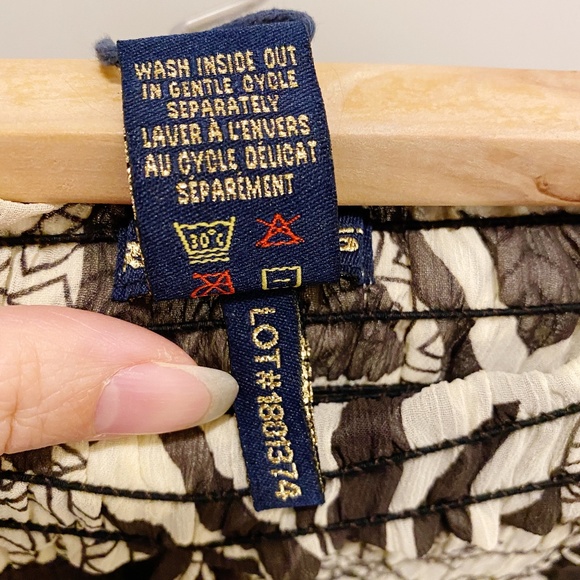 NWT Request Smocked Tribal Strapless Boho Top M - Picture 6 of 8